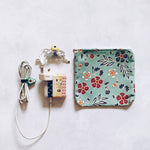Load image into Gallery viewer, Batik Floral Charger Pouch
