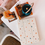 Load image into Gallery viewer, Confetti Cream iPad 3 Fold Smart Cover
