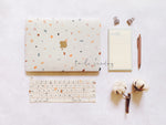 Load image into Gallery viewer, Confetti Cream Macbook Pro/Air/Retina Case + Matching Keyboard Cover
