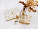 Load image into Gallery viewer, Confetti Cream Macbook Pro/Air/Retina Case + Matching Keyboard Cover
