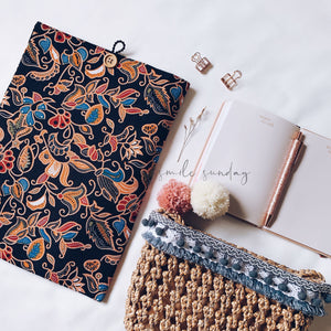 Handmade Batik Serendipity Laptop/iPad Sleeve