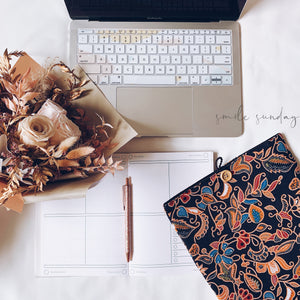 Handmade Batik Serendipity Laptop/iPad Sleeve