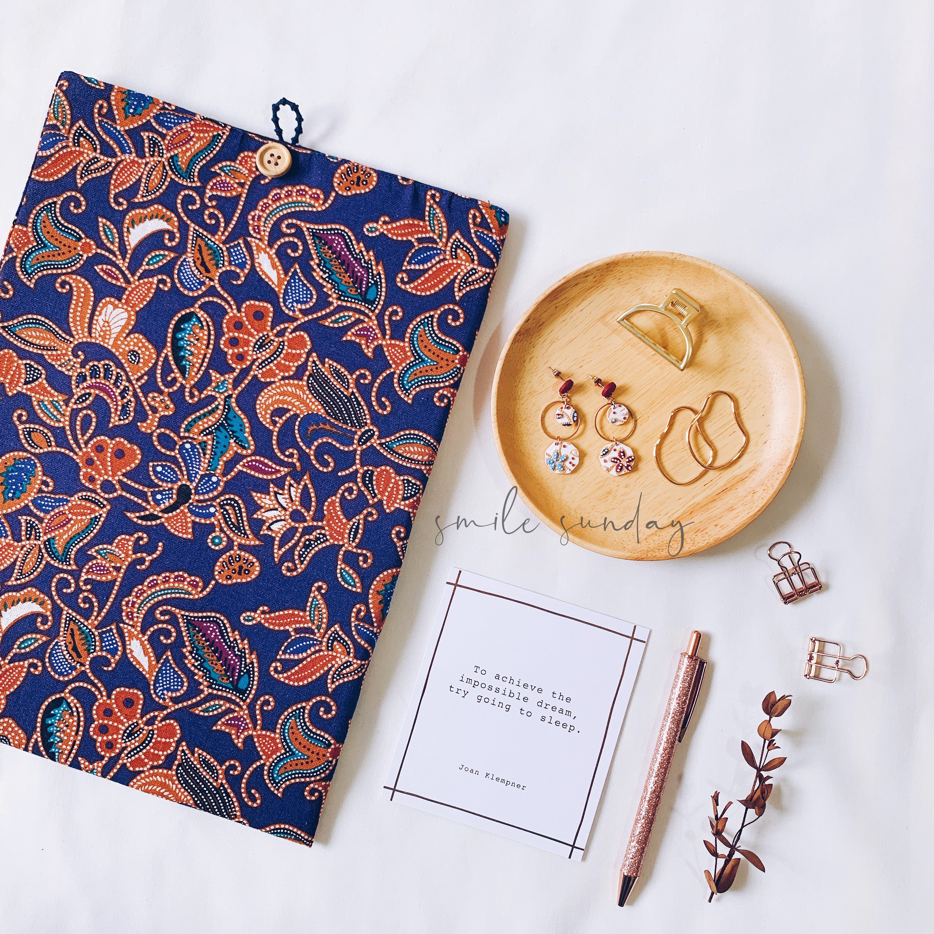 Handmade Batik Serendipity Laptop/iPad Sleeve