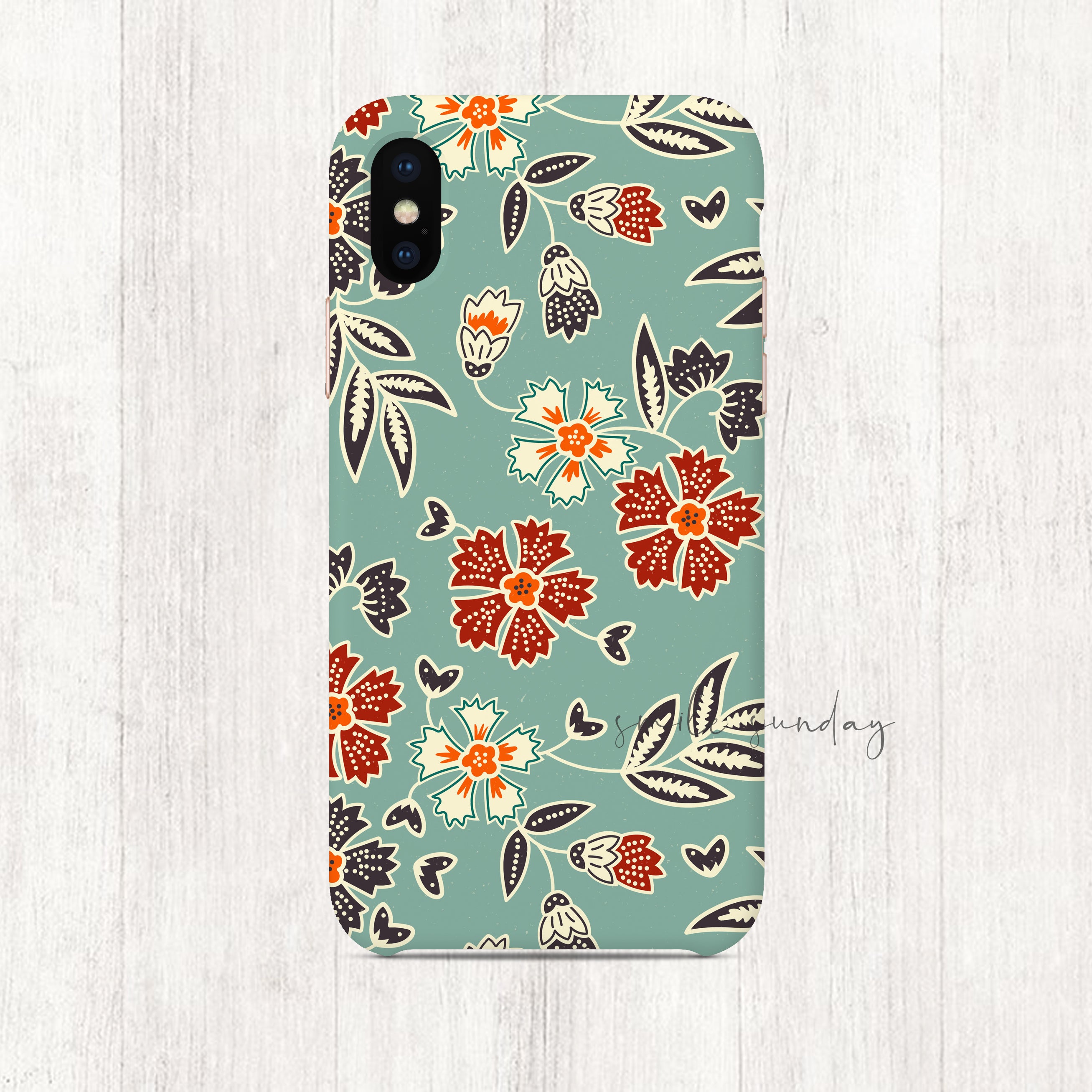 Batik Floral iPhone/Samsung Case