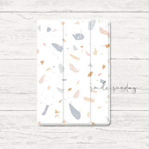 Cheery Cotton Candy Terrazzo iPad 3 Fold Smart Cover
