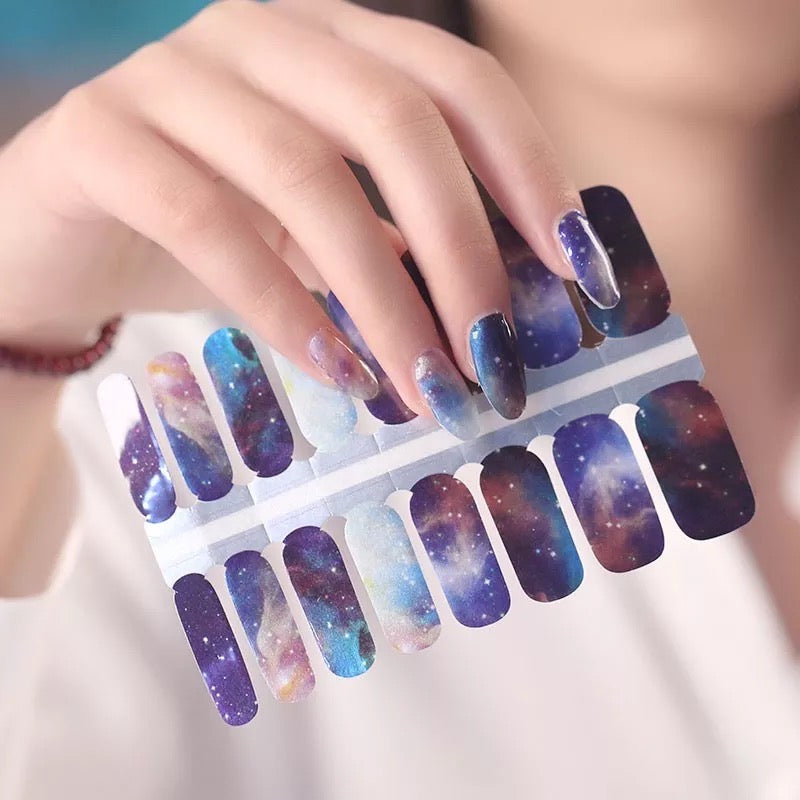 Galaxy Stars Nail Wrap