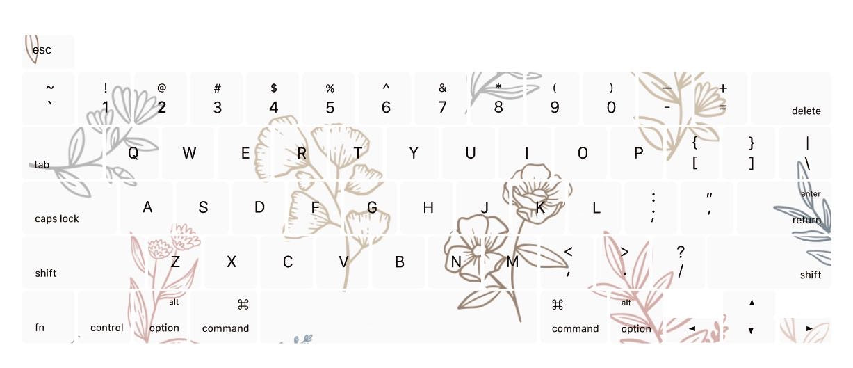Morning Dawn Botany Doodles Macbook Pro/Air/Retina Keyboard Cover