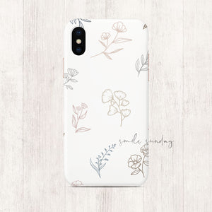 Morning Dawn Botany Doodles iPhone/Samsung Case