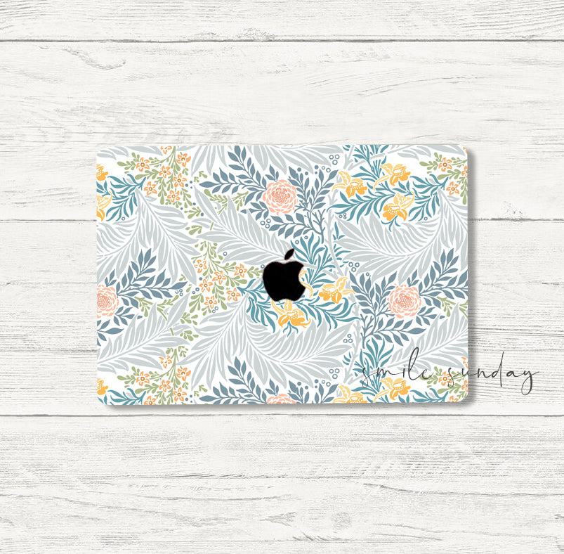 Windfield Floral Bloom Macbook Pro/Air/Retina Case + Matching Keyboard Cover