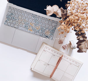 Windfield Floral Bloom Macbook Pro/Air/Retina Case + Matching Keyboard Cover